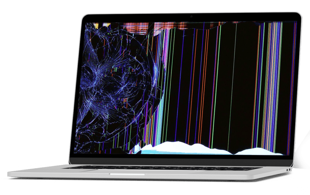 Broken laptop service